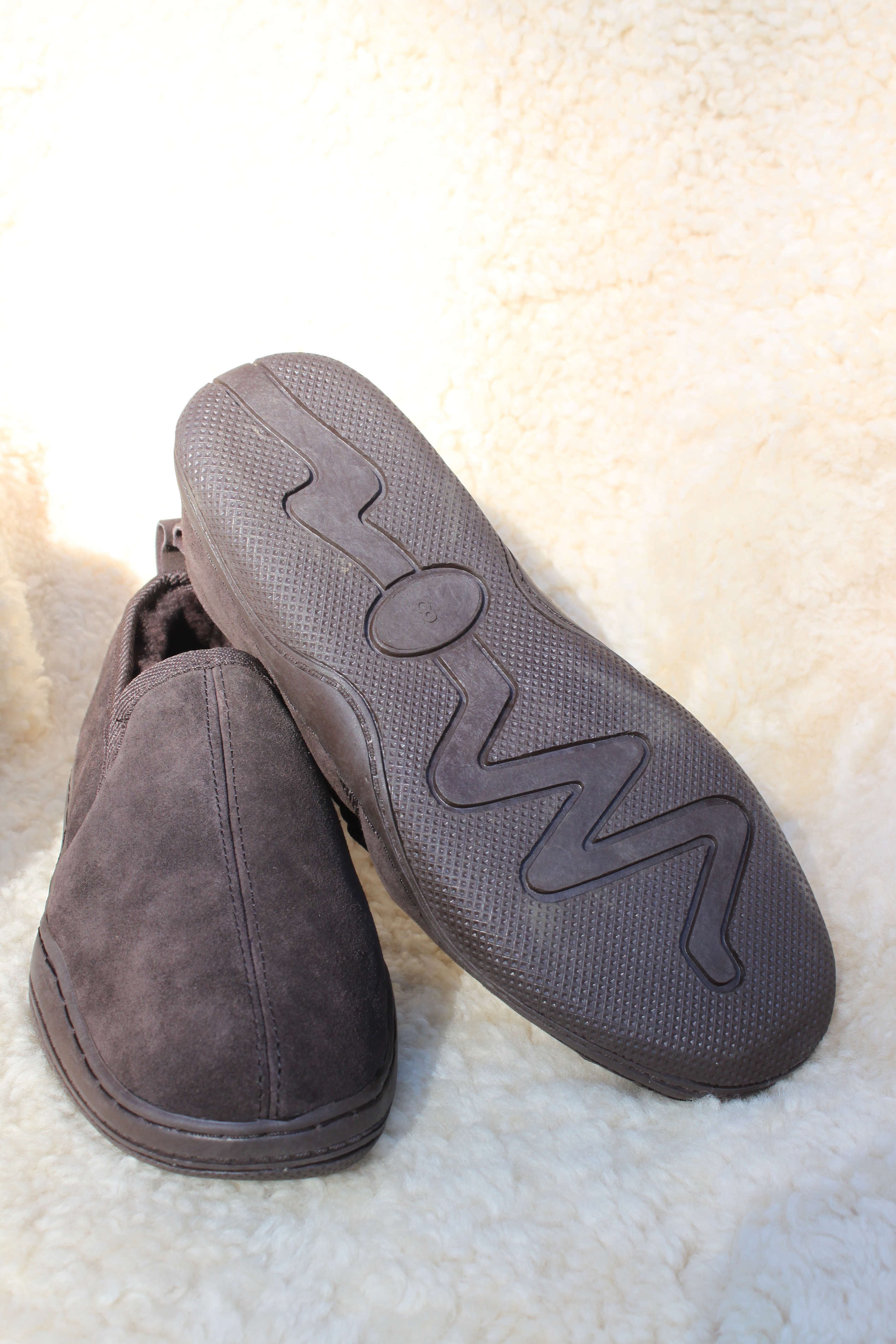 sheepskin outdoor slippers