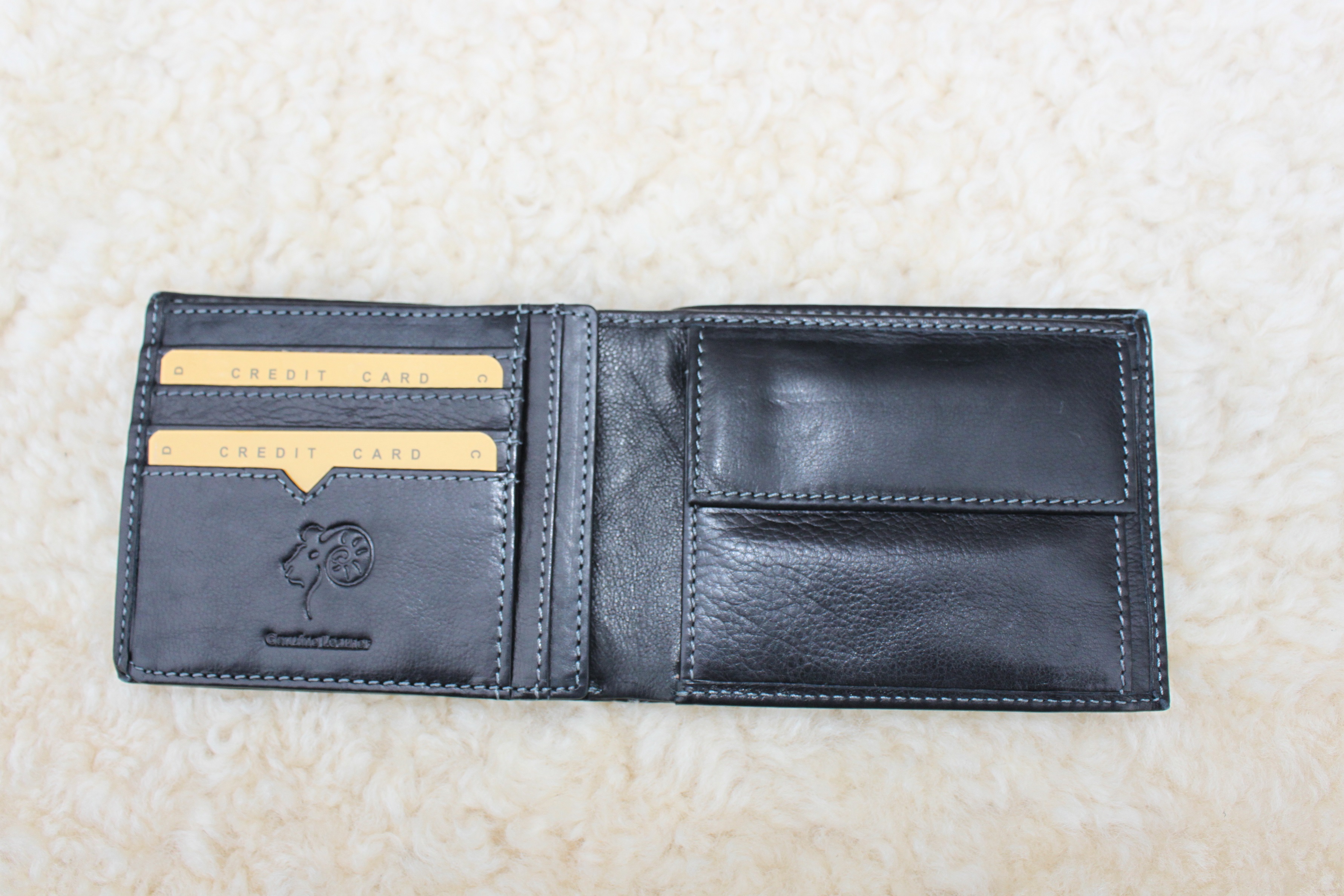 Men's Soft Leather Wallet with Stitching Detail Radford Leather