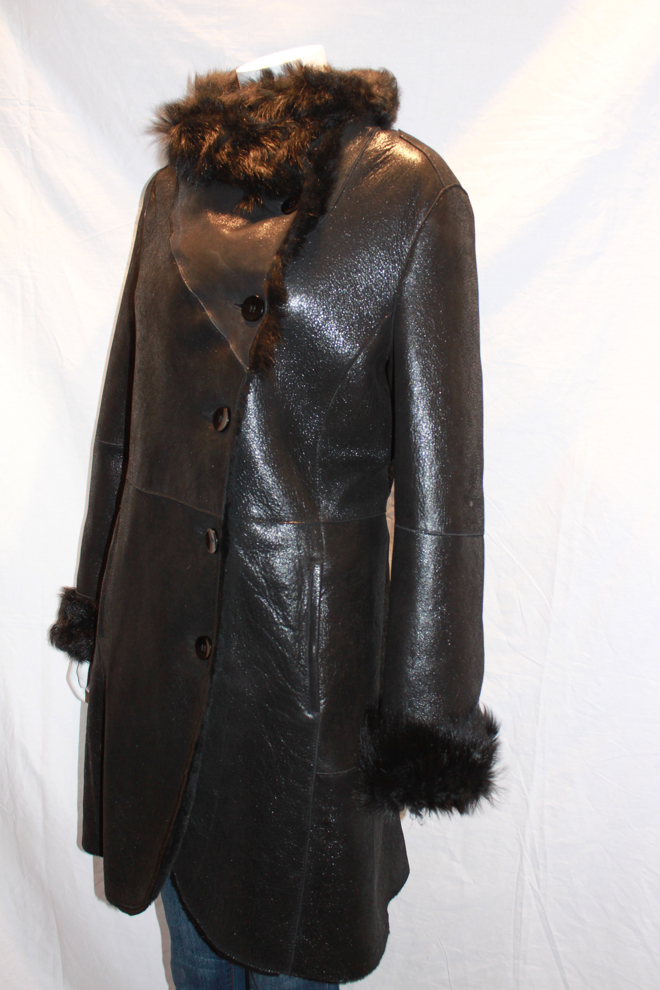 Las 3 4 Length Sheepskin Coats Archives Radford Leather Las 3 4 Shearling Sheepskin Coat With Toscana Collar And Cuffs