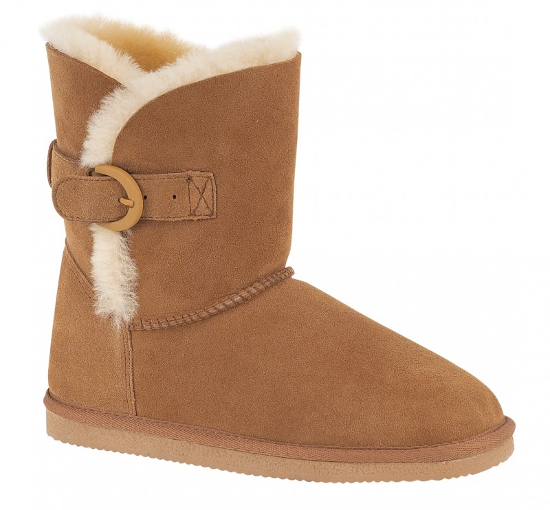 leather sheepskin boots uk