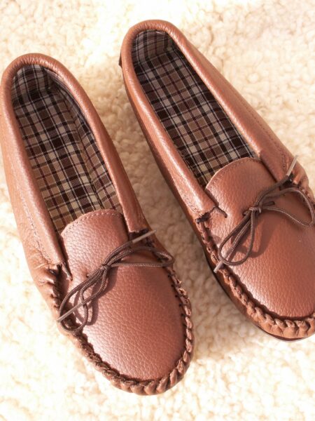 Men's Leather Moccasins Style Slipper