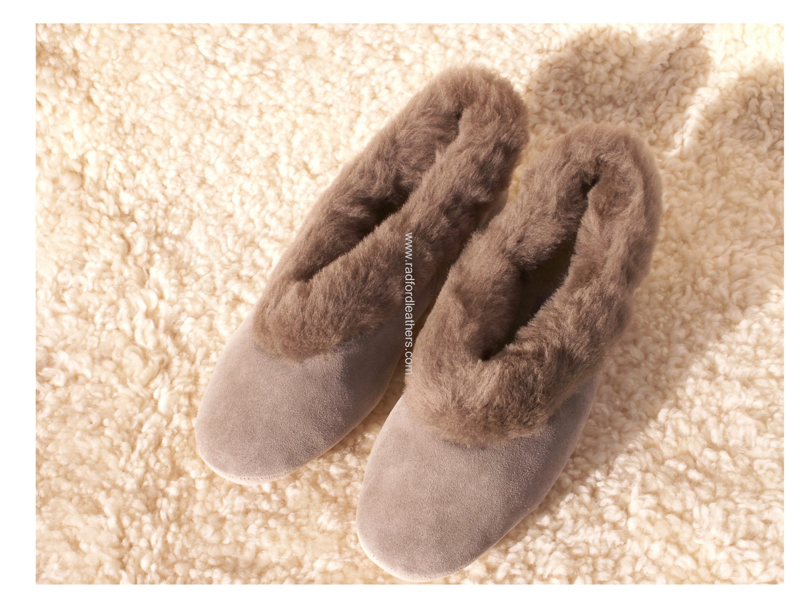 women's suede slippers sheepskin lining