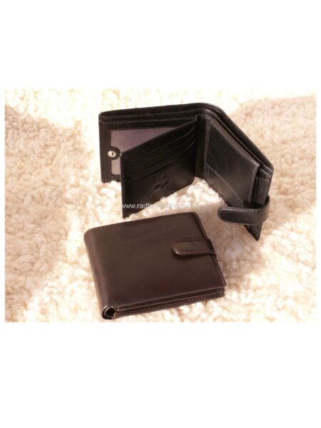 Men's Billfold Wallet with Coin Purse and Tab