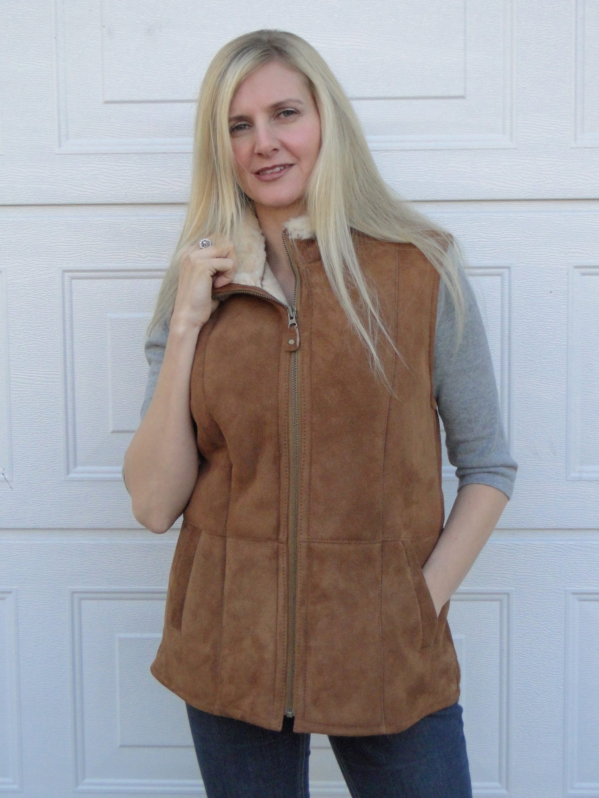 Sheepskin bodywarmer ladies online