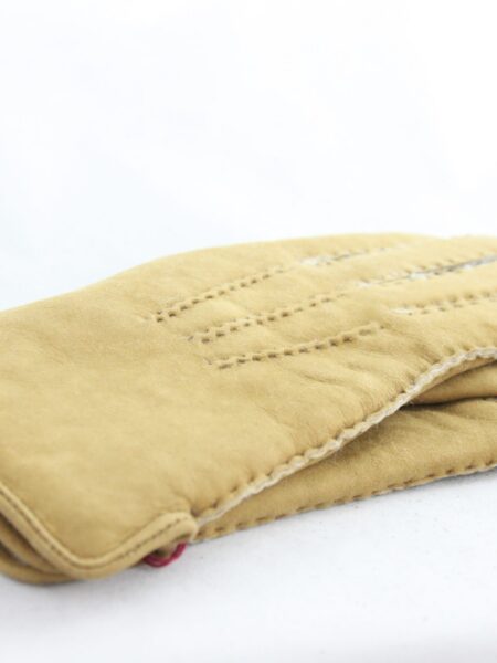 Ladies Camel Lambskin Gloves