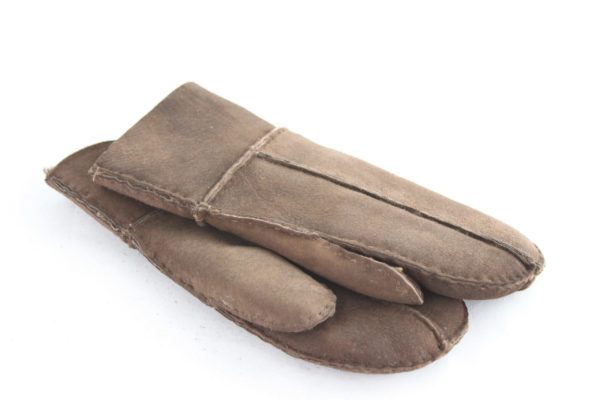 Budget Brown Ladies Sheepskin Mittens