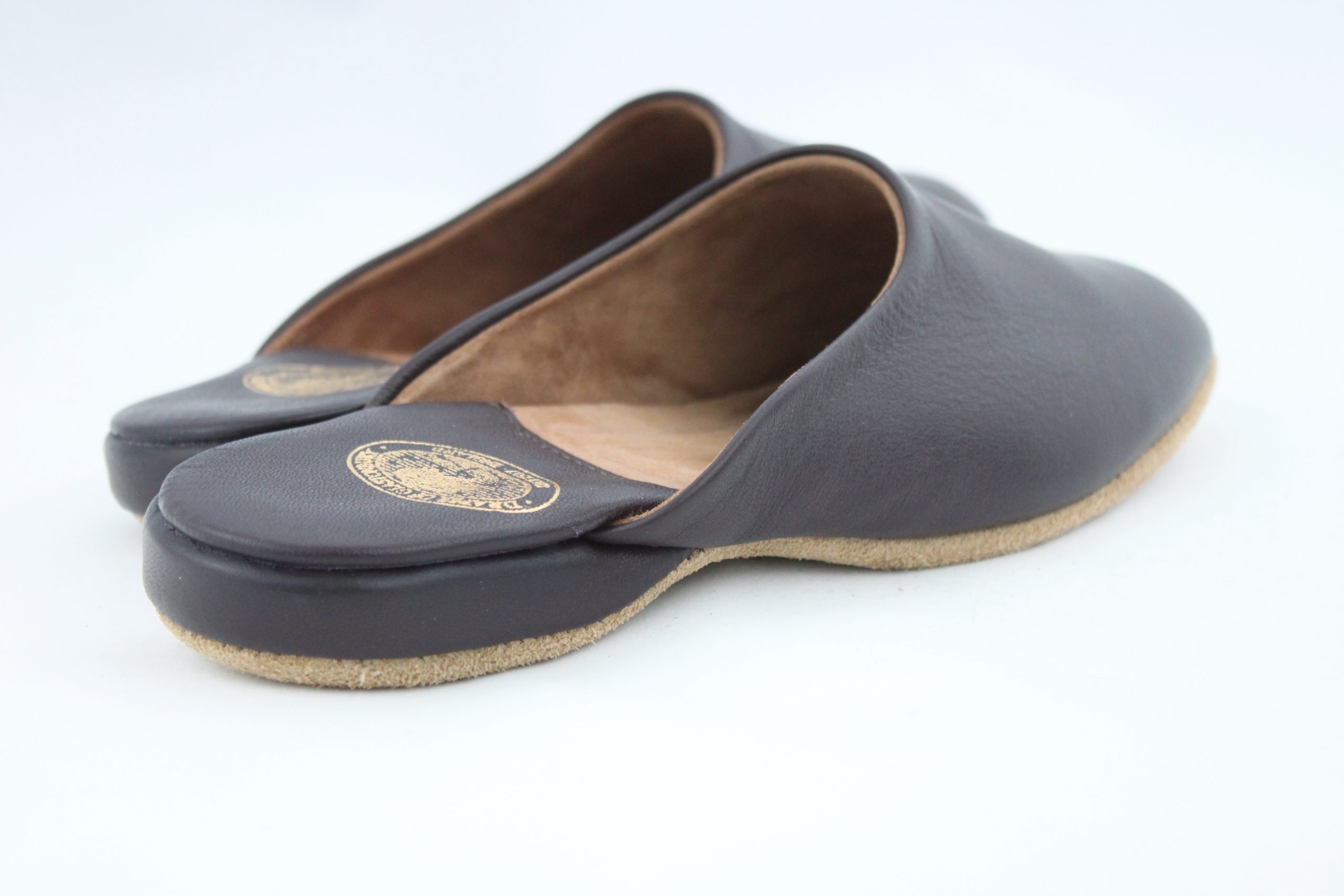 womens leather mule slippers uk