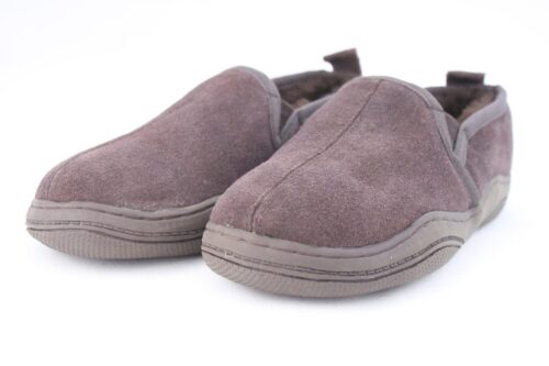 Men’s Traditional Sheepskin Slipper with Gusset and Outdoor Sole ...