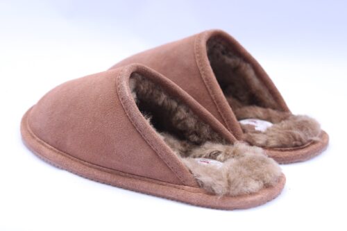 Men's Sheepskin Backless Slipper