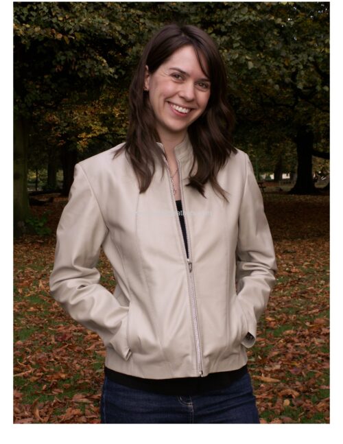 Ladies Quality Short Leather Zipped Jacket - Image 2