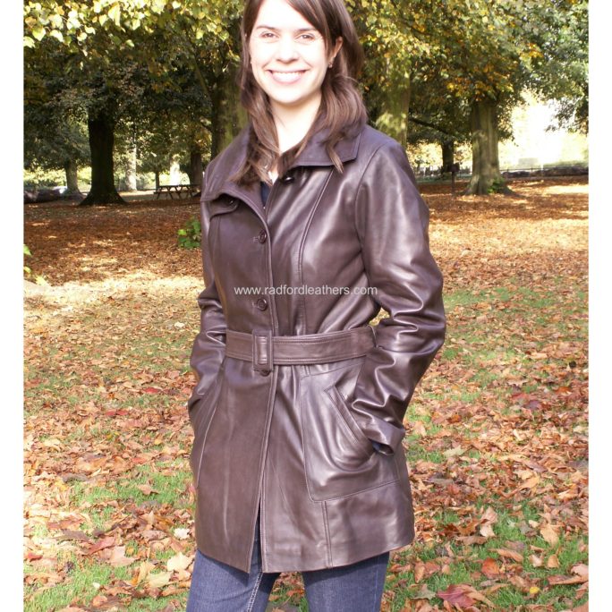 ladies leather jacket size 18