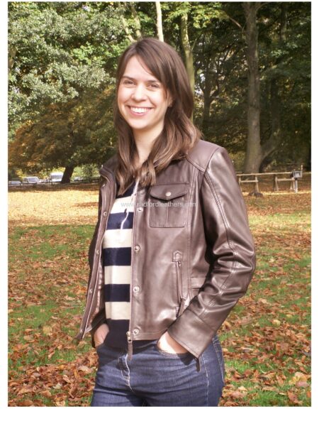Ladies Short Leather Jacket