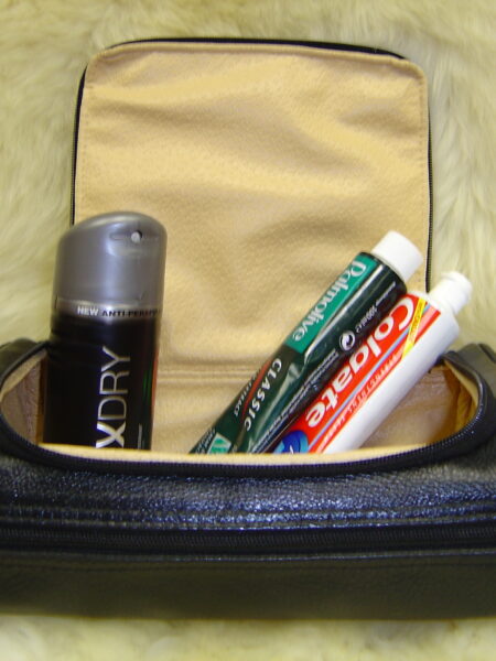 Quality Leather Washbag