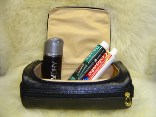 Quality Leather Washbag