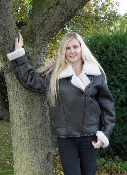 Ladies Sheepskin Flying Jacket