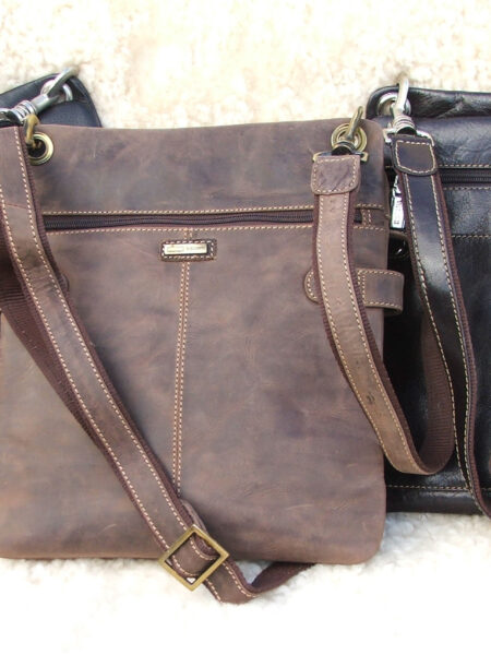 Ladies Narrow Leather Shoulder Bag