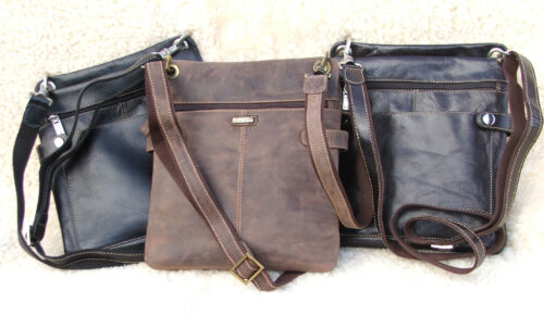 Ladies Narrow Leather Shoulder Bag