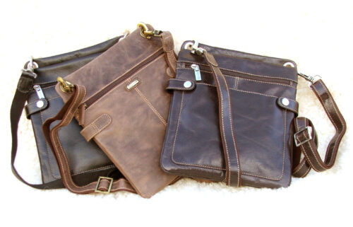 Ladies Narrow Leather Shoulder Bag - Image 2