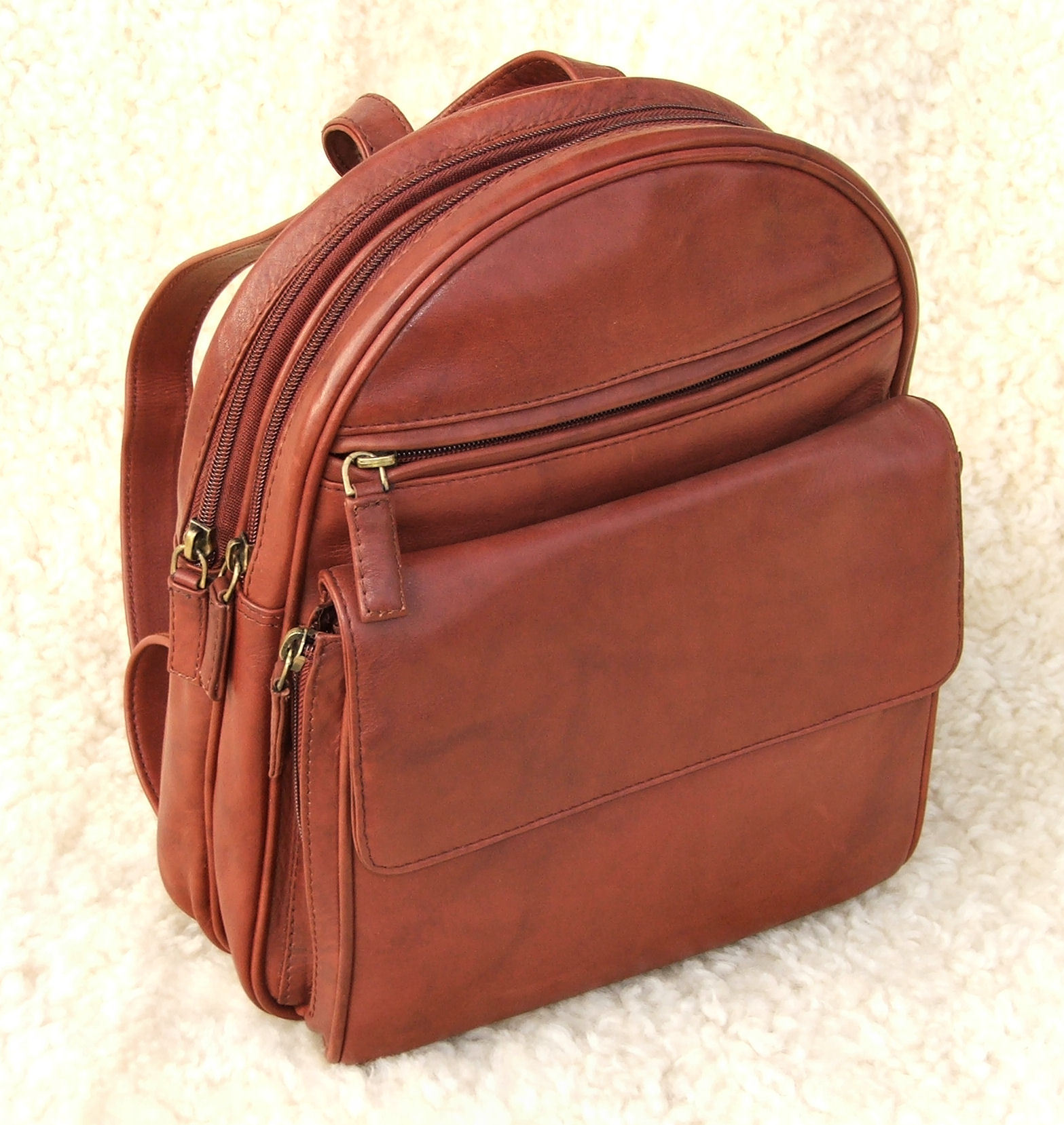 ladies small leather backpack