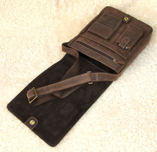 Ladies Oblong Leather Shoulder Bag - Image 3