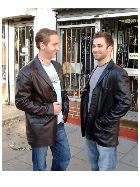 Men's Quality Suit Style Classic Leather Jacket