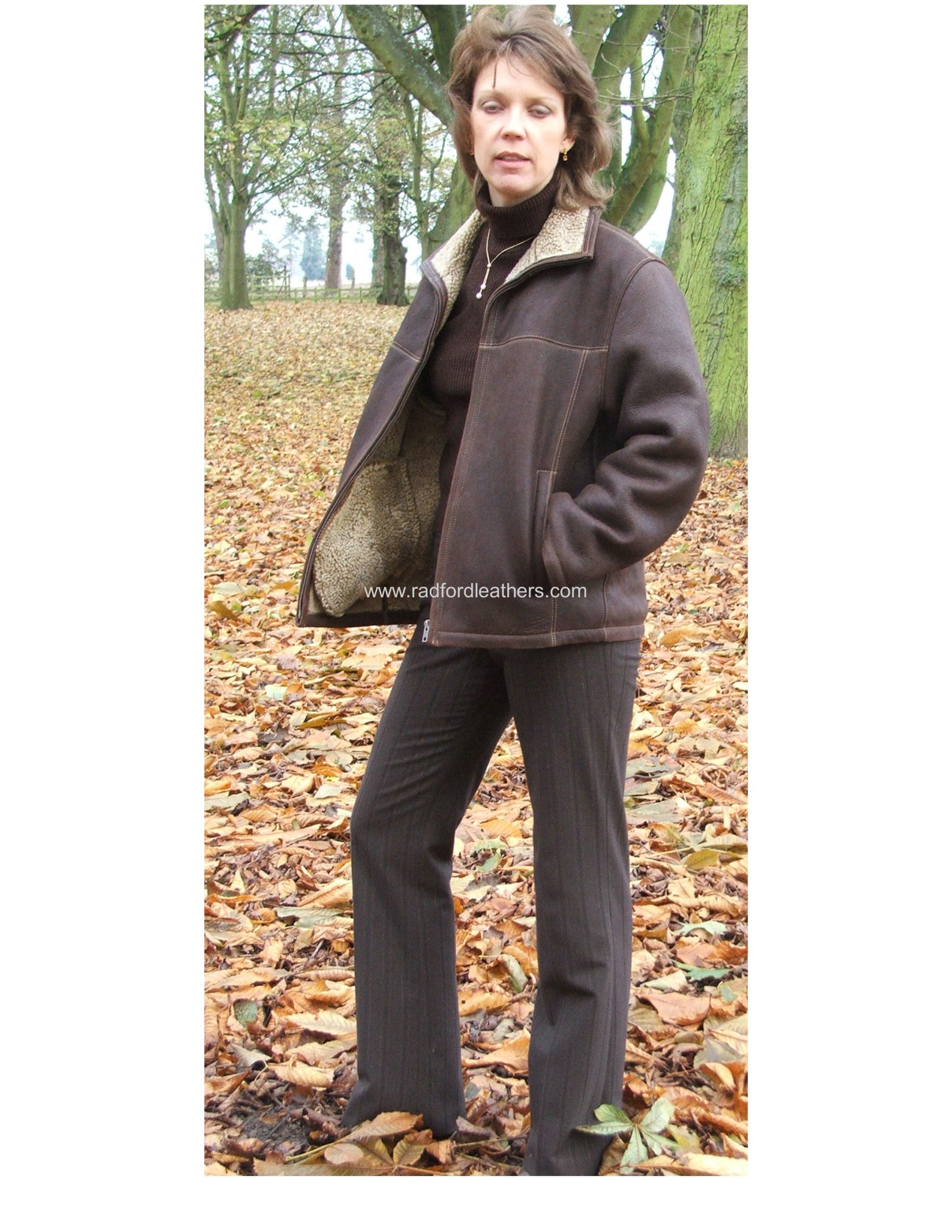 short sheepskin jacket