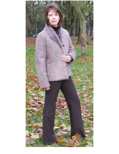 Ladies Short Sheepskin Classic Jacket