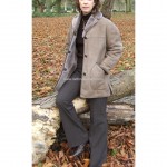 Ladies Traditional Sheepskin Coat with Collar - Image 4