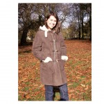 Ladies Sheepskin Duffle Coat