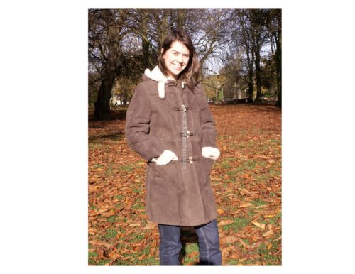 Ladies Sheepskin Duffle Coat