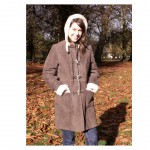 Ladies Sheepskin Duffle Coat - Image 2