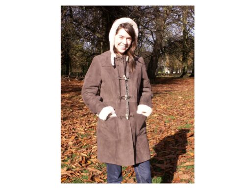 Ladies Sheepskin Duffle Coat - Image 2