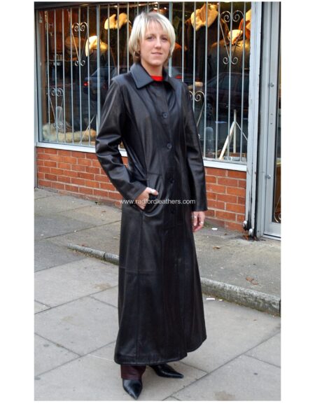 Long Ladies Leather Coat