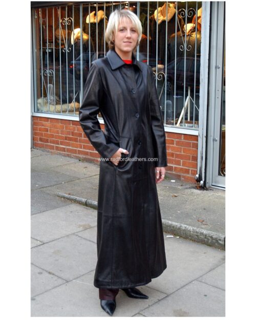 Long Ladies Leather Coat