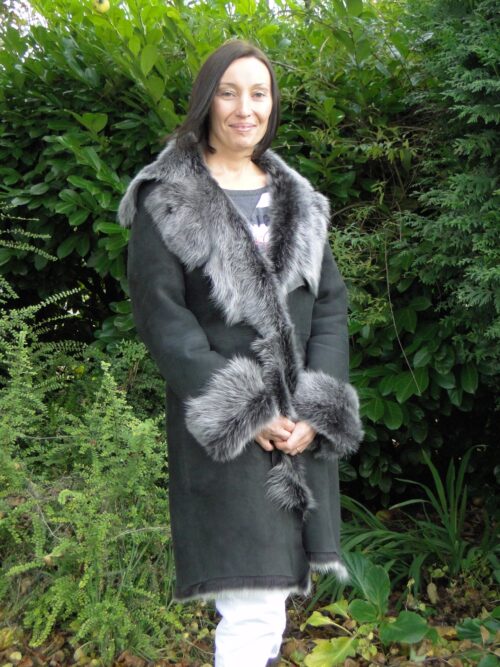 Ladies 3/4 length Toscana Sheepskin Coat