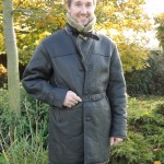 Men's 3/4 Length Belted Sheepskin Coat - Image 5