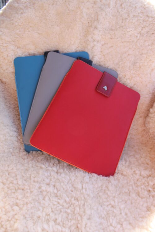 Two tone leather sleeve for Apple iPad