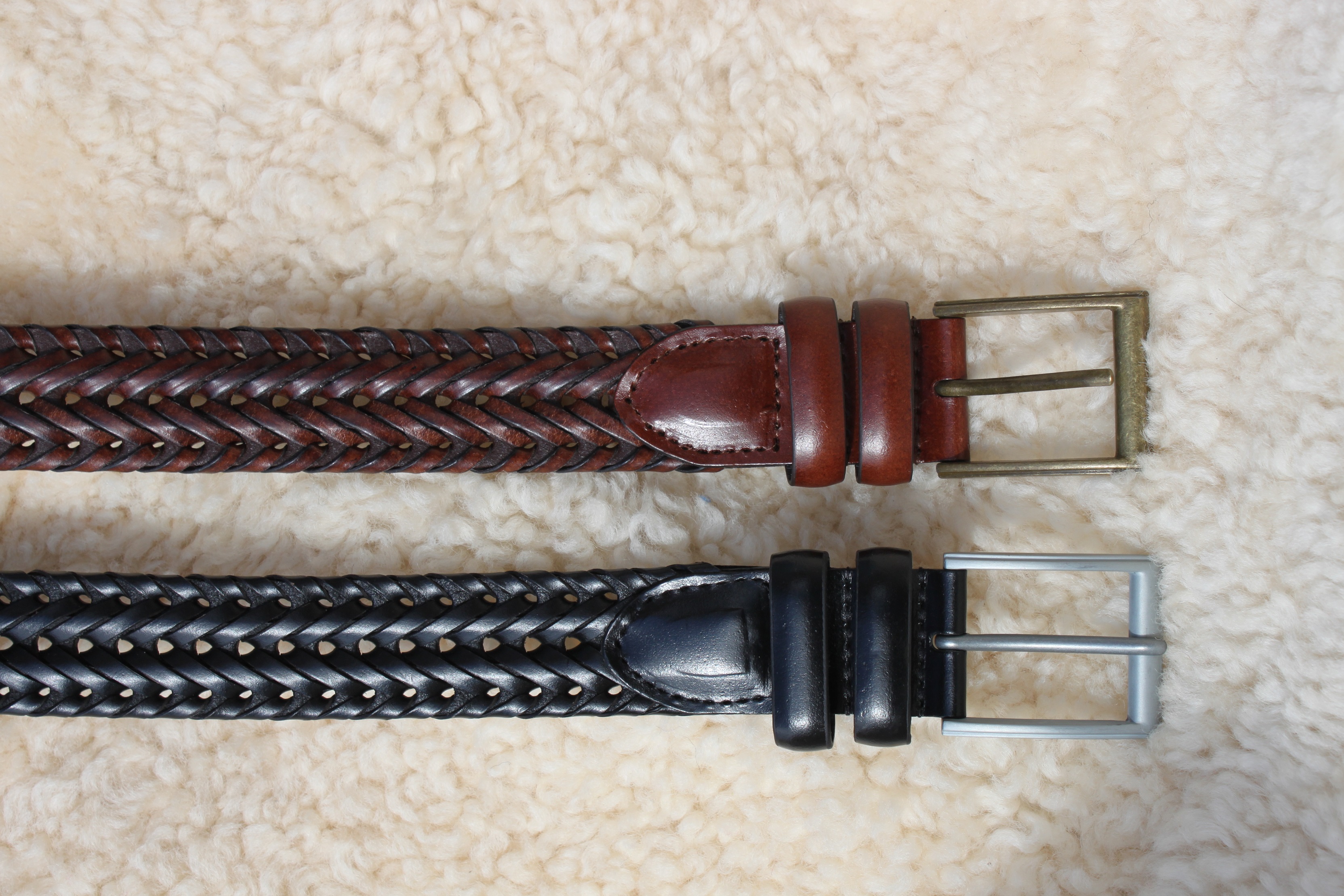 Men's Criss-Cross Leather Belt by Radford Leather