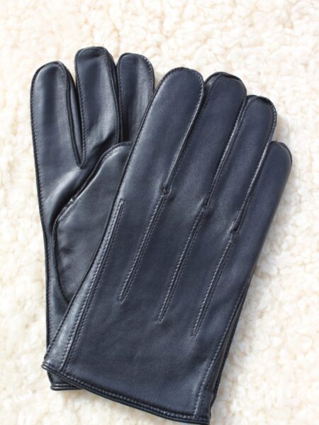 Men's Black Leather Gloves