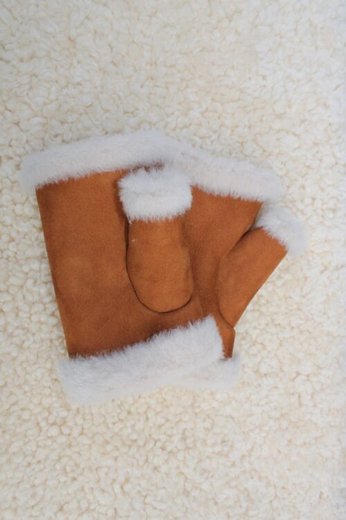 Ladies' Fingerless Sheepskin Gloves