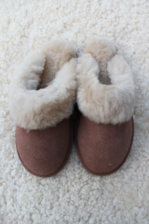 Ladies Sheepskin Mule Slippers - Image 2