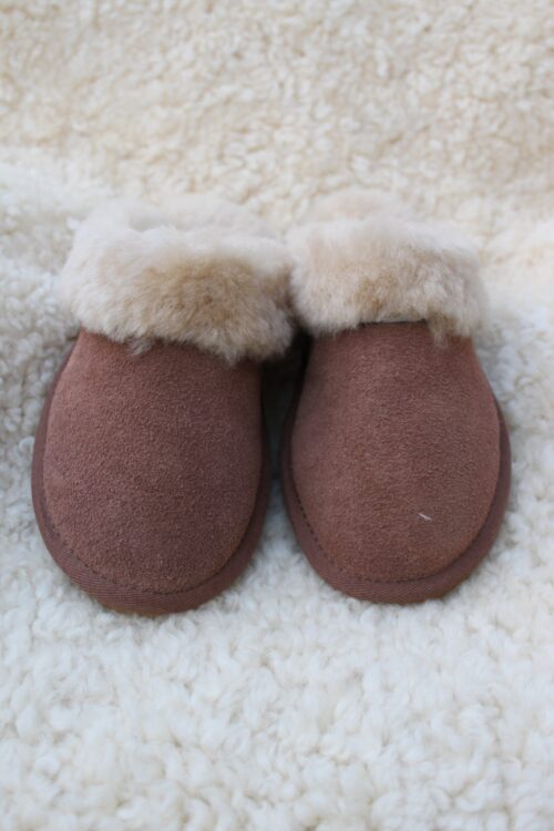 Ladies Sheepskin Mule Slippers - Image 3