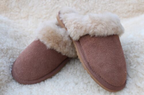 Ladies Sheepskin Mule Slippers