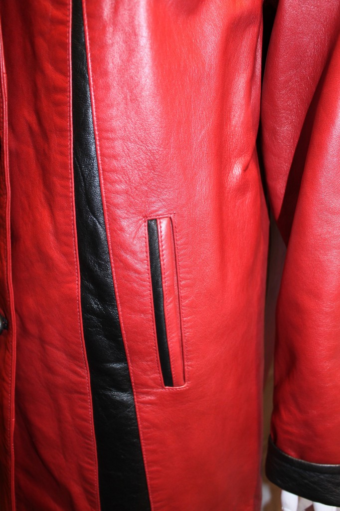 Stylish Ladies Leather Contrast 3/4 length jacket – Radford Leather ...