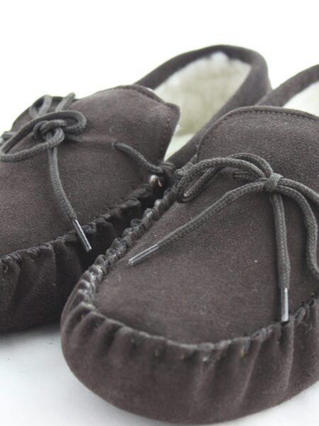 Men's Suede Mocassin Slippers with Wool Lining