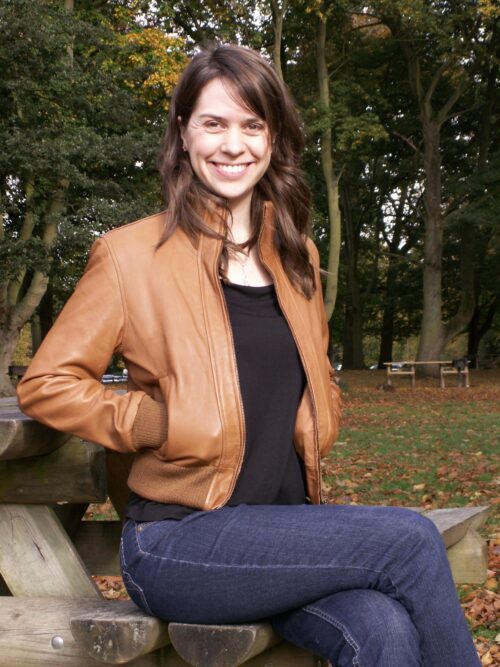 Ladies Quality Leather Bomber Jacket - Image 2