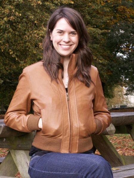 Ladies Quality Leather Bomber Jacket