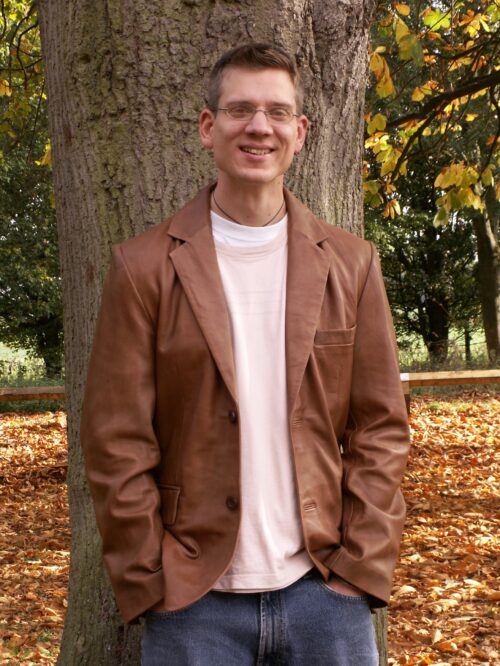 Men's Two Button Classic Leather Jacket - Image 3