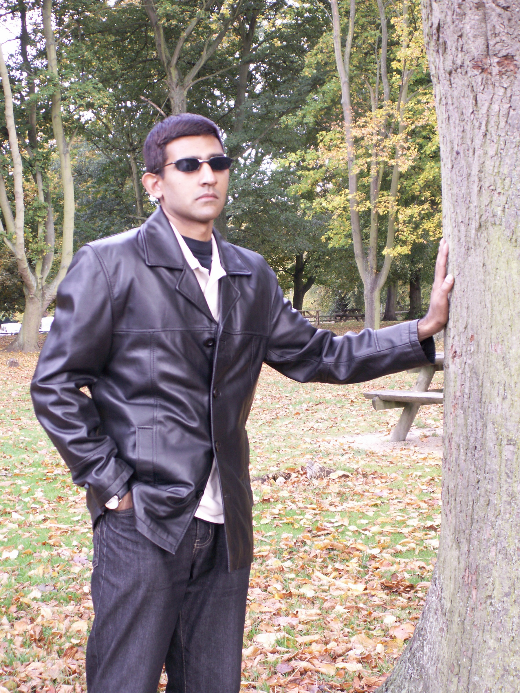 Men s 4 button quality leather jacket