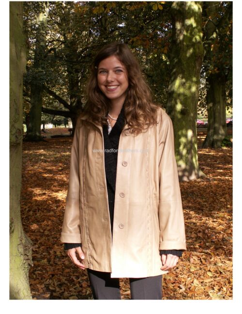 Ladies 3/4 length jacket with straight thonging - Image 2